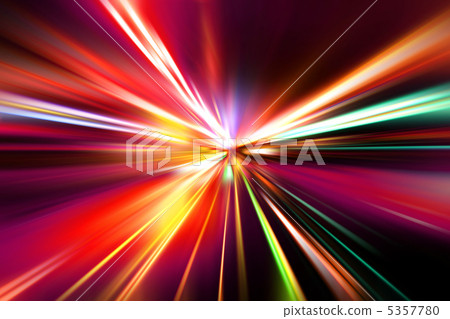 speed motion on night road 5357780