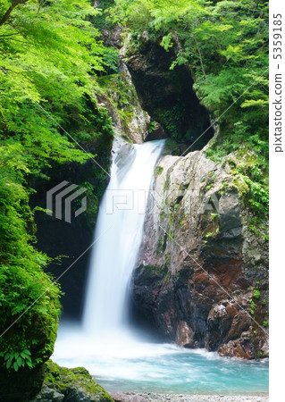 Green and waterfall 5359185