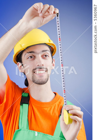 Repairman with measuring tape Repairman with measuring tape 5360967