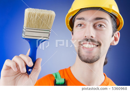 Painter in the studio shooting Painter in the studio shooting 5360968