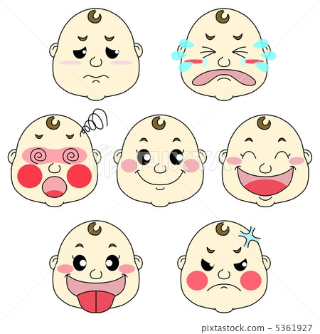 寶寶的各種面部表情 寶寶的各種面部表情 5361927