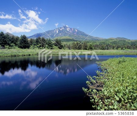 Rishiri Mountain Desiring from the Minamihama Marshland 5365838