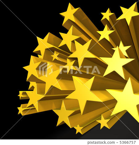 彈出流行歌星的3DCG插圖 5366757