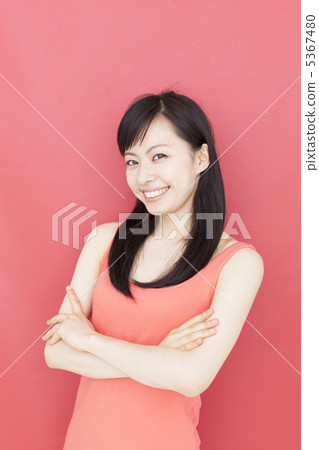 一個女人帶著微笑 5367480