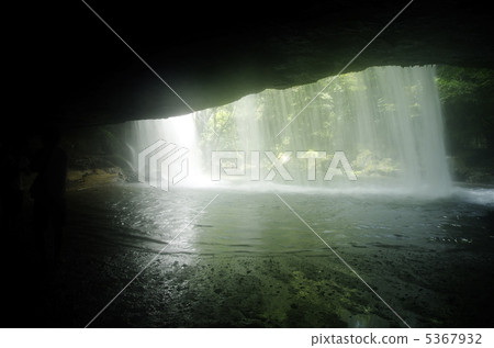 Taki waterfall at the reverse side 5367932