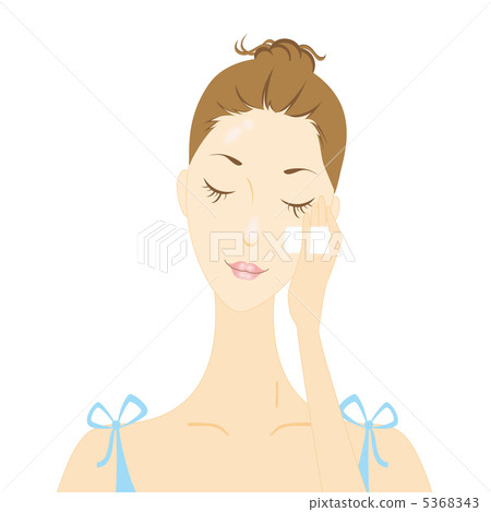 Skin care · Female -4 ■ Toner, cotton, beauty, light blue 5368343