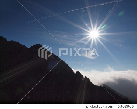 The sea of clouds, the morning sun and the Ryohei The sea of clouds, the morning sun and the Ryohei 5368966