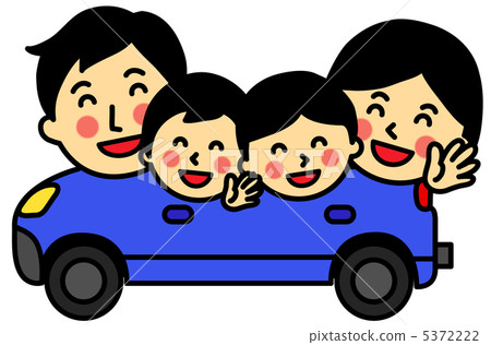 Driving Family - Stock Illustration [5372222] - PIXTA