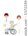 Wheelchair Grandma, Doctor and Nurse 5372289