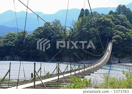 Suspension bridge in Shiogo, Koijibashi Suspension bridge in Shiogo, Koijibashi 5373763