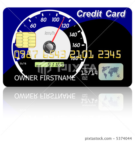 Credit card  speedometer 5374044