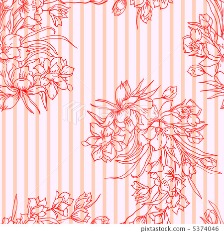 Seamless background with flower. 5374046