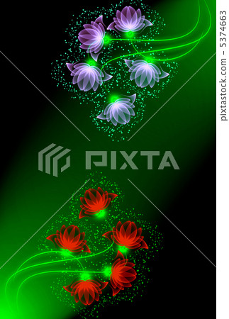 Magic transparent flowers 5374663
