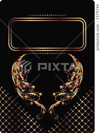 Background with golden ornament 5374744