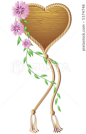 Wooden heart pendant 5374746