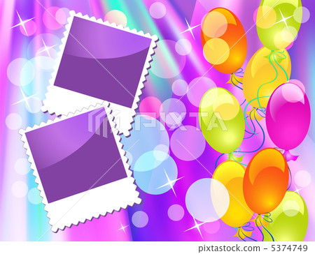 Balloons and photo frame 5374749
