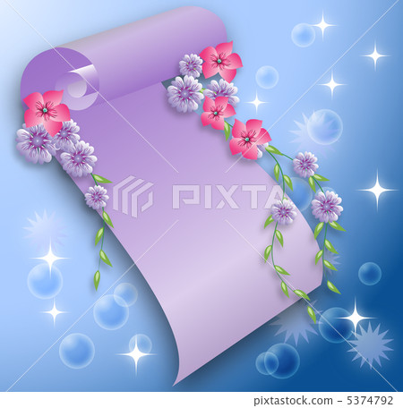 Magic background with scroll 5374792