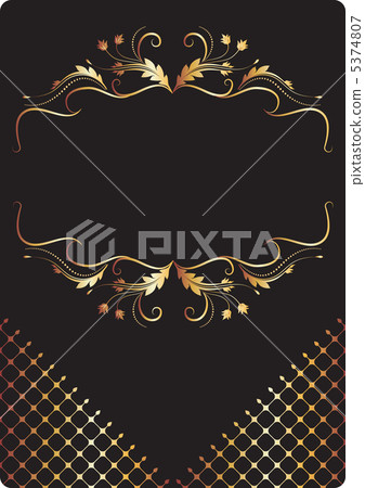 Background with golden ornament 5374807