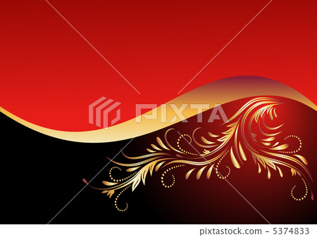 Background with golden ornament 5374833