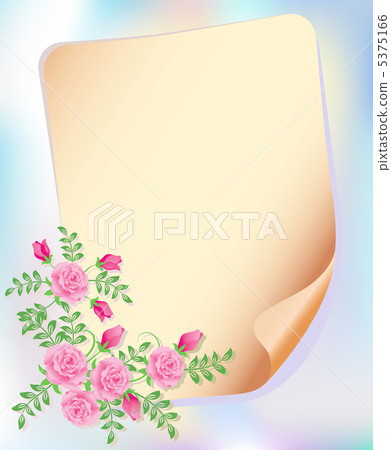 Roses and paper for your text Roses and paper for your text 5375166