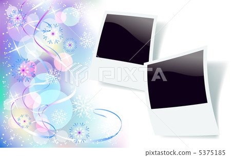 Christmas background with photo frame 5375185