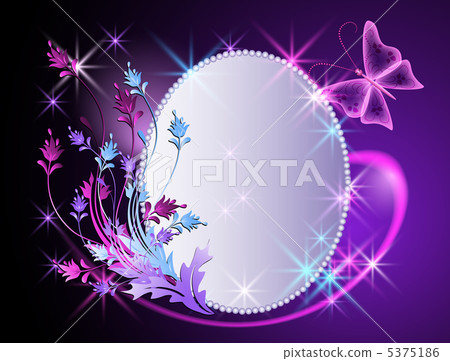 Glowing background with billboard 5375186