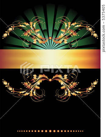 Background with golden ornament 5375405