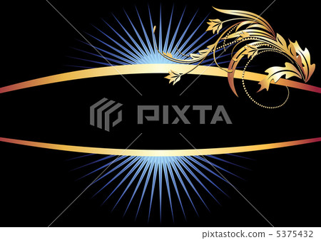 Background with golden ornament 5375432