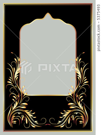 Background with golden ornament 5375493