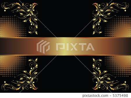 Background with golden ornament 5375498