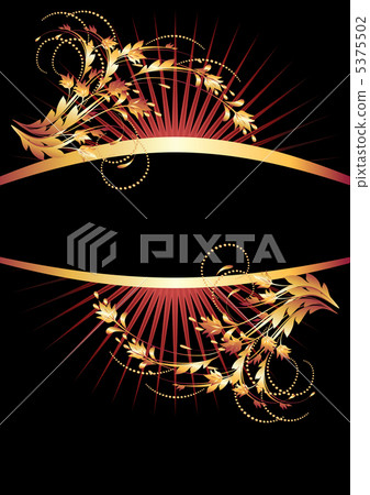 Background with golden ornament 5375502