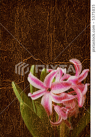 Wooden texture with flowers Wooden texture with flowers 5375835