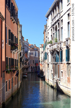 narrow canal in Venice narrow canal in Venice 5376246