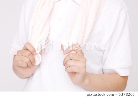 A woman working part-time in an express company A woman working part-time in an express company 5378205