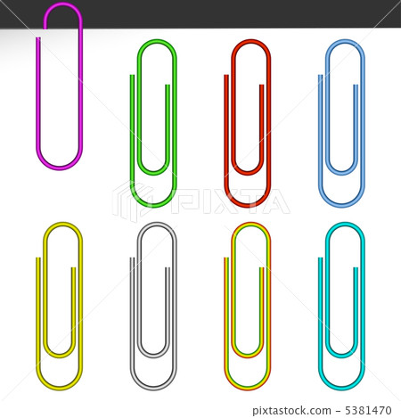 Colored paper clip. 5381470
