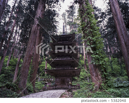 Haguroyama five-storied pagoda Haguroyama five-storied pagoda 5382048