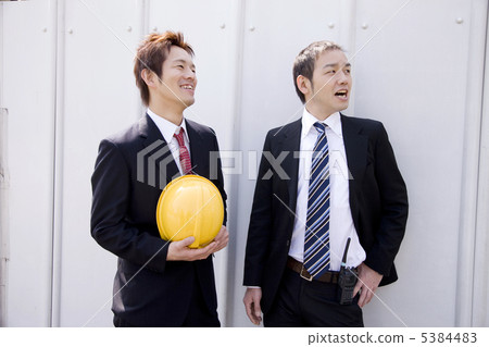 Two businessmen who check on site Two businessmen who check on site 5384483