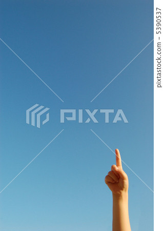 Sky and hand 5390537