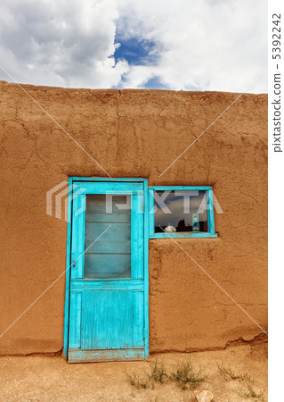 Taos Pueblo's blue door Taos Pueblo's blue door 5392242