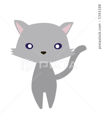 Cat facing a simple front 5393166