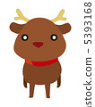A reindeer that faces a simple front A reindeer that faces a simple front 5393168