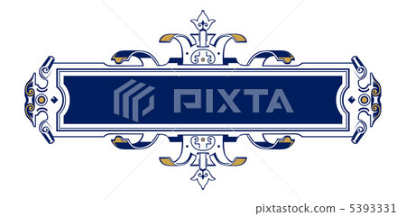 vintage iron frame emblem 5393331