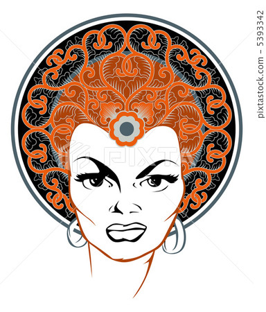 girl hair pattern 5393342