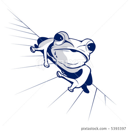 cartoon style of funny frog 5393397