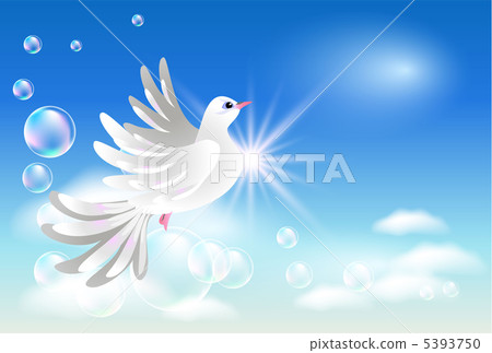 Dove in the clouds 5393750