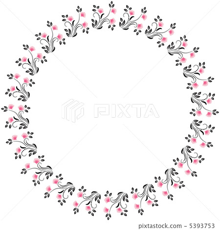 Decorative round frame. Decorative round frame. 5393753