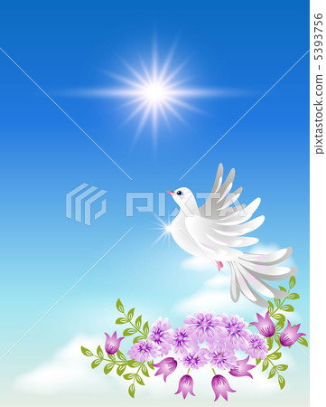 Dove in the clouds 5393756