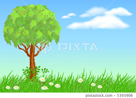 Tree on meadow Tree on meadow 5393906