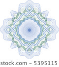 Guilloche Rosette for Certificate or Diploma, Currency and Finan 5395115