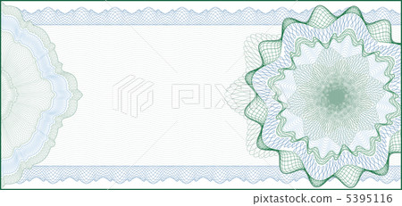 Elegant Guilloche Background for Gift Certificate, Coupon or Ban 5395116